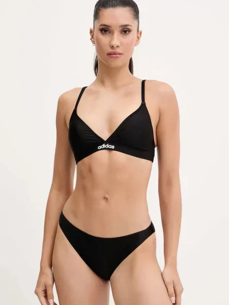 Dvoudílné plavky adidas Essentials mírně vyztužený košík černá