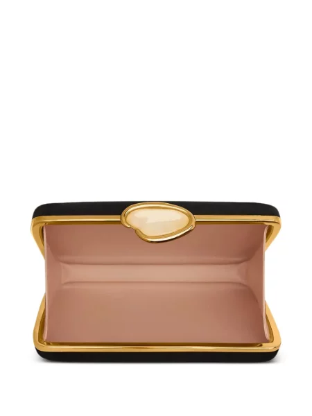 Clutch Oscar De La Renta πέτρες μαύρο