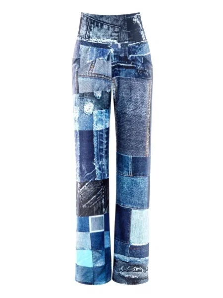 Winshape Pantaloni / aqua / denim albastru