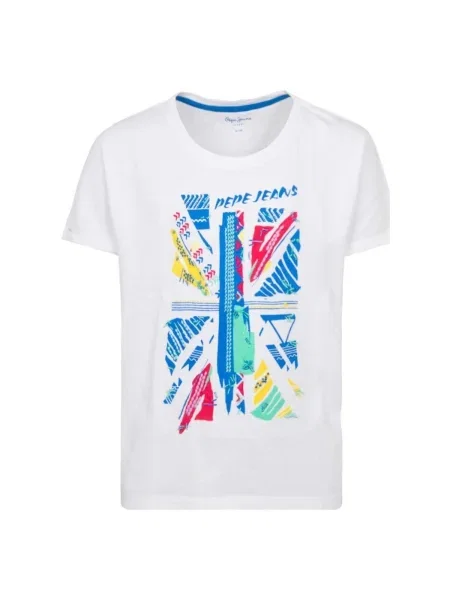 Tricou copii Pepe Jeans alb