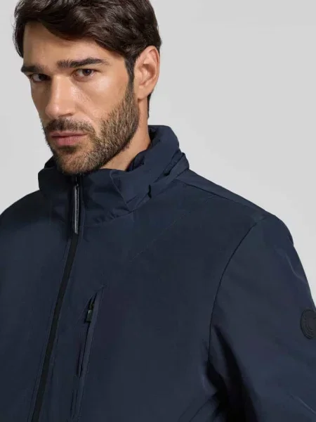 Parka o kroju regular fit z kapturem model ‘HARWICK’ Cars Jeans granatowa