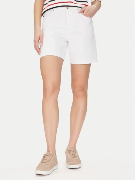 Tommy Hilfiger Džínsové šortky Dnm Straight Short Rw White biela