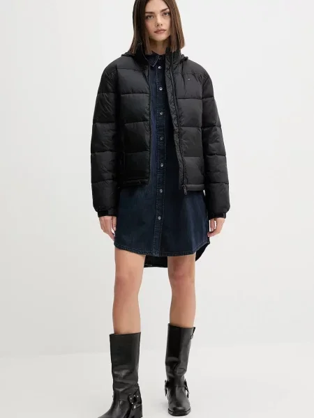 Geacă de blugi Tommy Jeans negru