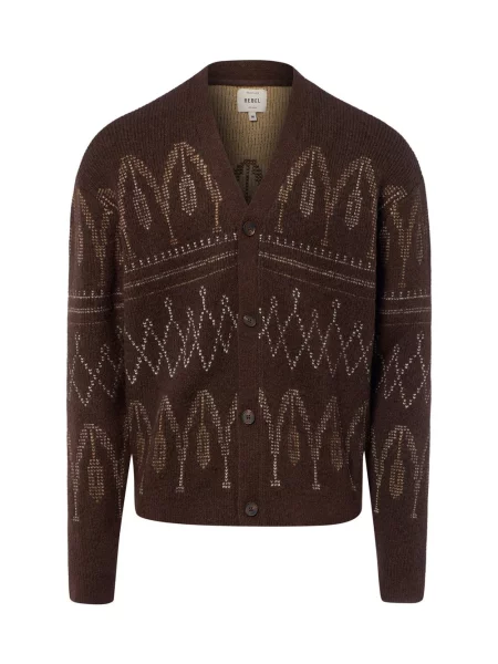 Redefined Rebel sweter RRWade Mężczyźni S brązowy
