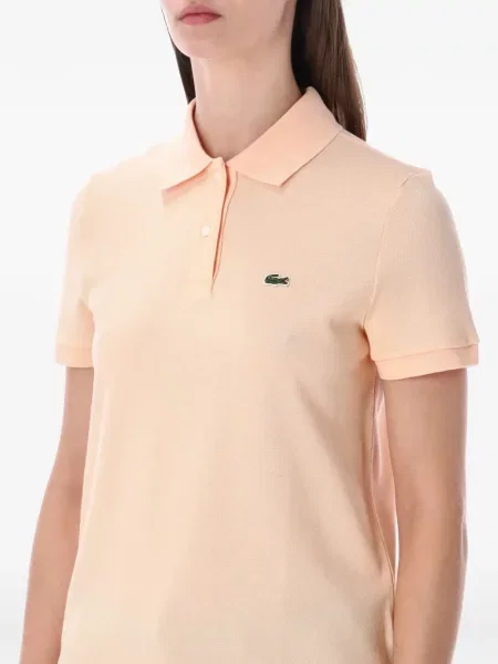 Top Lacoste cu autograf portocaliu