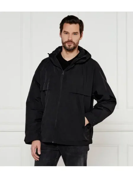 BOSS ORANGE Kabát Obosco-W | Oversize fit fekete