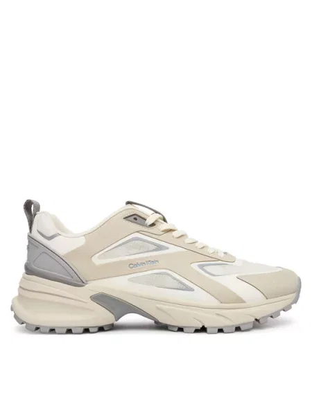 Calvin Klein Sneakersy Hike Run Ckstripe Ripst béžová
