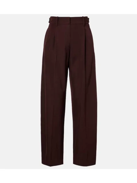 Pantaloni Brunello Cucinelli de lână bordo