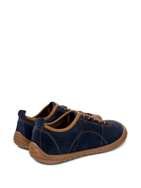 Fűzős bőr sneaker Camper kék