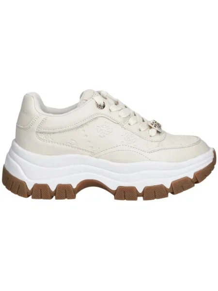 Guess Sneakersy FLFBRT Écru biela
