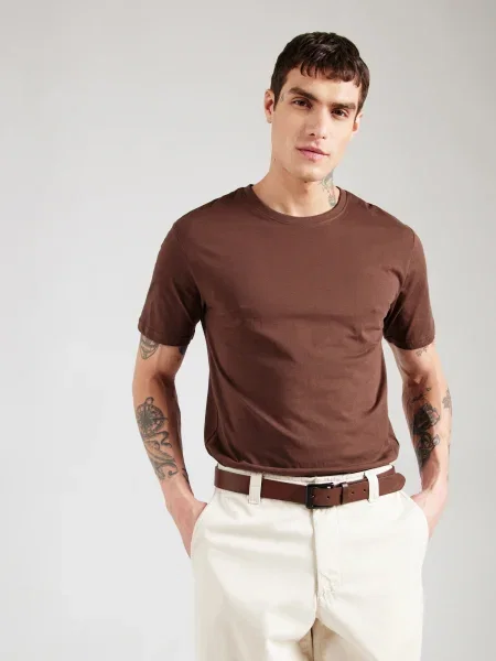Only & Sons Majica ONSMATT bež / rjava / konjak / svetlo siva bela