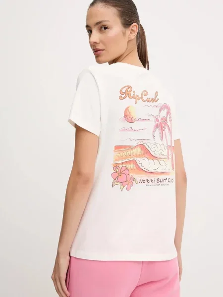 Тениска Rip Curl WAIKIKI дамска бежово