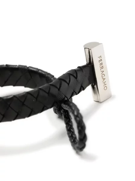 Brăţară Ferragamo din piele negru