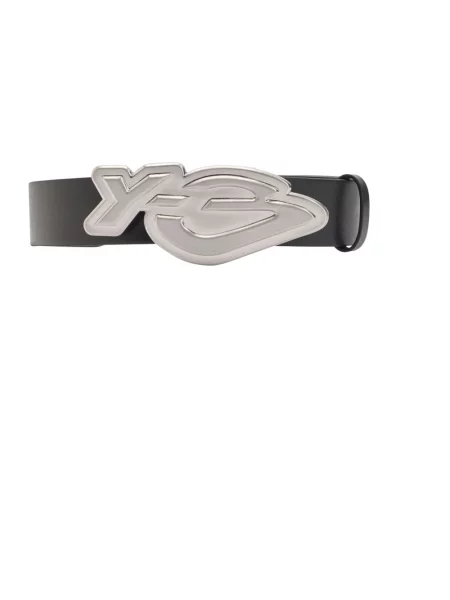 B LOGO BELT pasek skórzany czarny