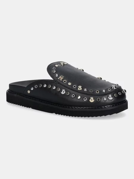 Natikači Tommy Hilfiger TH EMBELLISHED PINS MULE črna