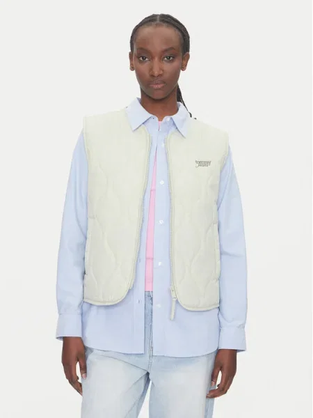 Tommy Jeans vestă de tranzitie verde