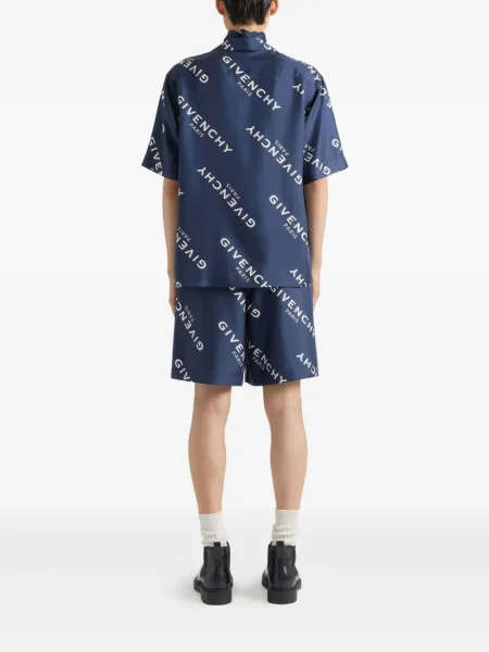 Pantaloni scurți Givenchy cu imagine albastru
