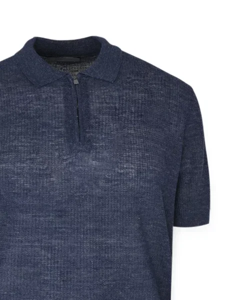Tricou polo Corneliani tricotate albastru