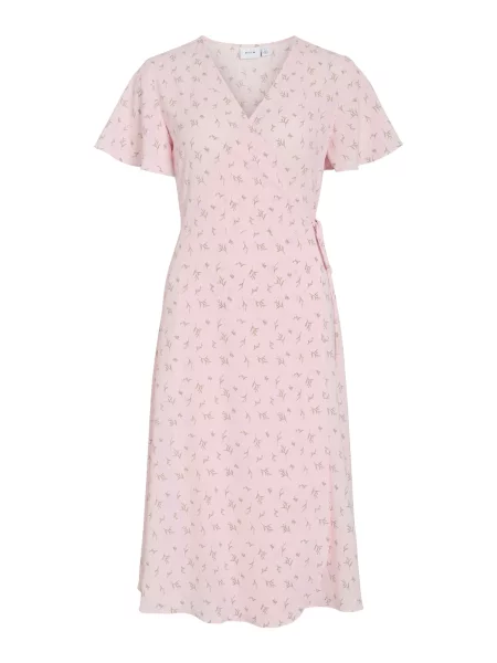 VILA Rochie de vară VILovie oliv roz