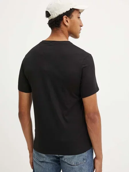 Tričko Guess Jeans s potiskem černá