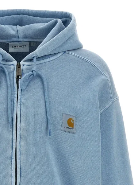 Суичър с качулка Carhartt Wip синьо