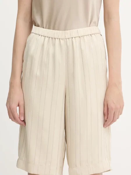 Armani Exchange pantaloni scurți high waist bej