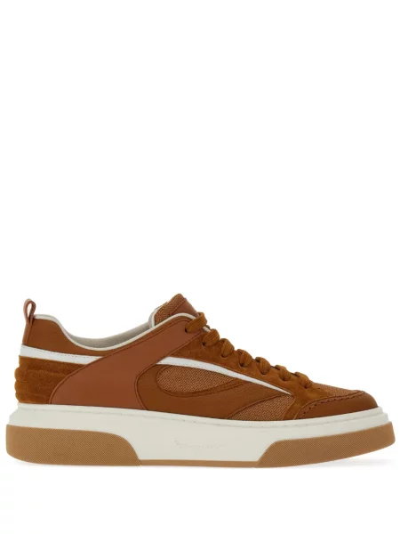 Sneakerși Ferragamo maro