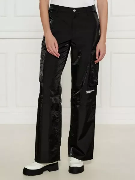 Karl Lagerfeld Jeans Cargo nadrág | Relaxed fit fekete