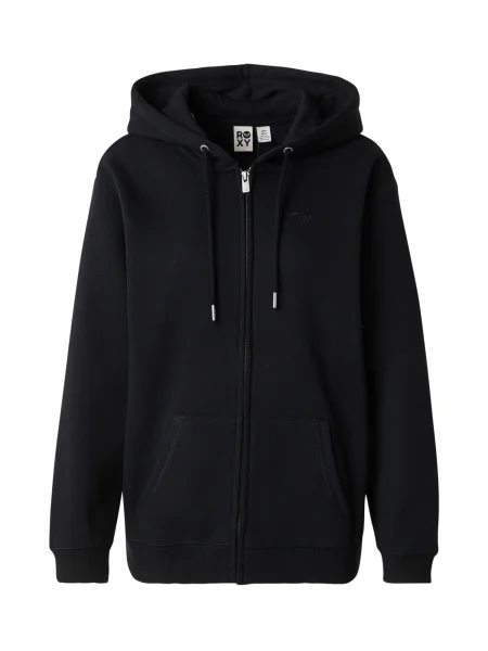 Roxy Bluză Surf Stoked Zipped Brushed negru