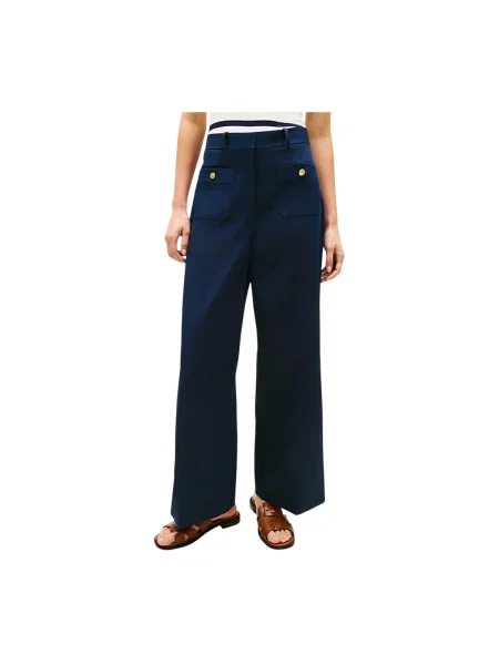 Pantaloni Tommy Hilfiger albastru