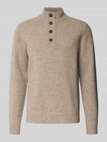 Barbour półgolf wełniany beżowy