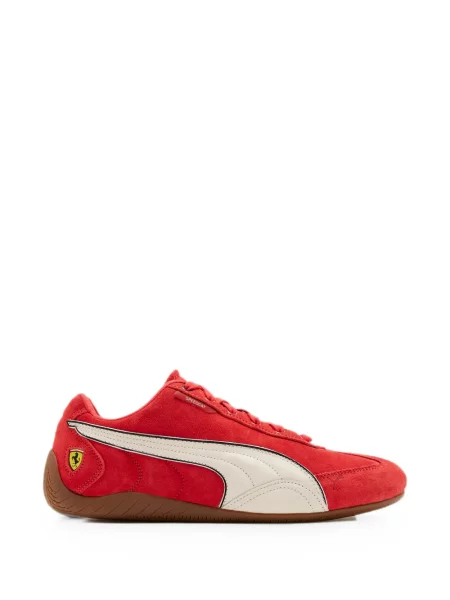 Sneakerși Puma Ferrari din piele roșu
