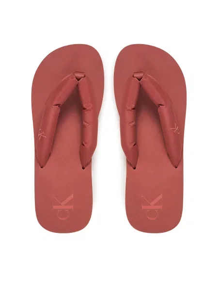 Japonke Calvin Klein Jeans Beach Sandal Flatform Ttxr Satin rjava