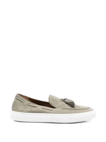Pantofi loafer Fratelli Rossetti din piele verde