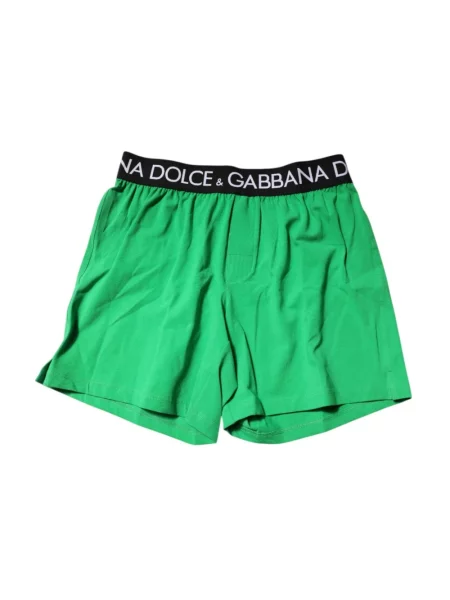 Bokserki Dolce And Gabbana z logo zielone