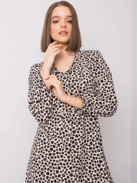 Odgovarati haljina Fashionhunters bež