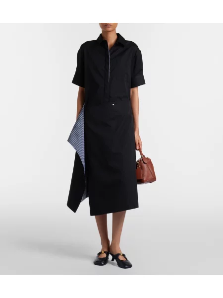 Rochie tip cămașă Loewe negru