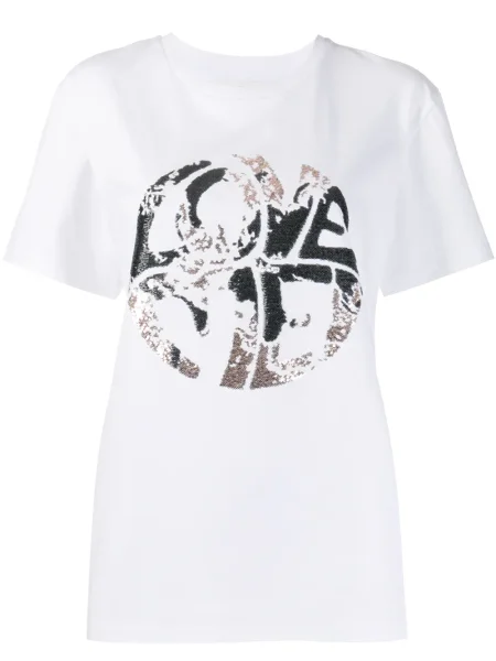 Tricou Alberta Ferretti cu imagine alb