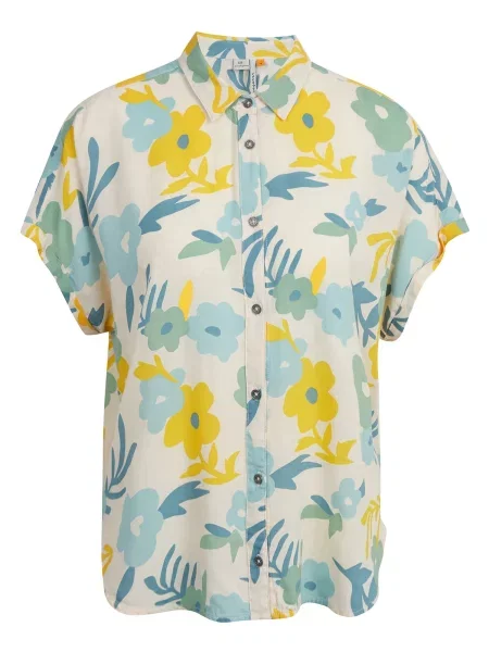 Ragwear Bluză Rothea ecru / deschis / galben curry / verde pastel albastru