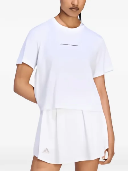 Pantaloni Adidas cu dungi alergare alb