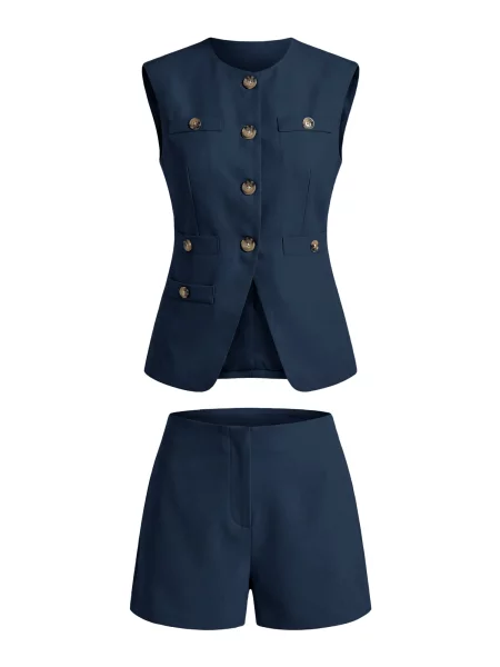 Imily Bela Costum cu pantaloni bleumarin