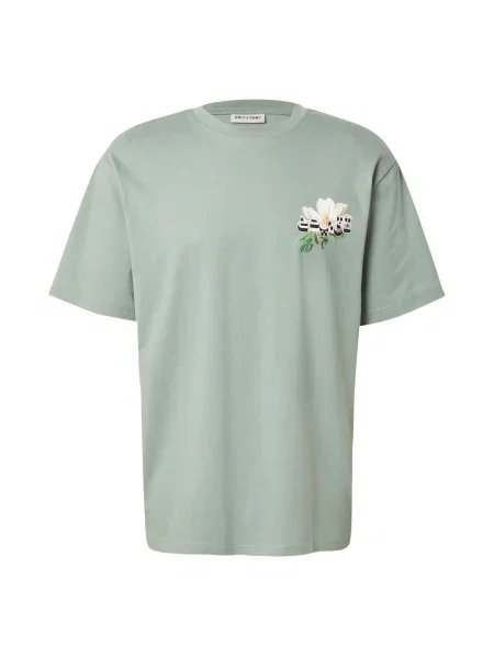 Only & Sons Tricou ONSFRANK bej / verde / verde pastel negru