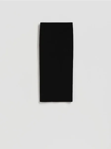 Reserved Dopasowana spódnica midi czarny