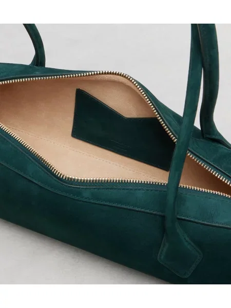 Geantă Alaïa din piele de căprioară verde