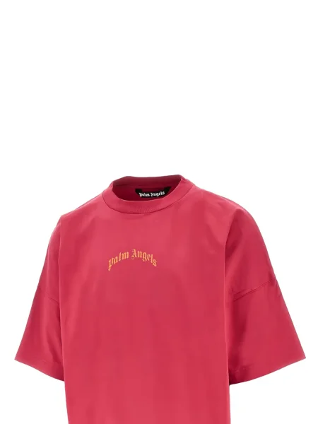 Raštuotas marškinėliai Palm Angels rožinė
