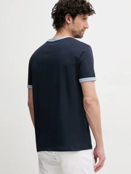 Tričko Armani Exchange tmavomodrá s aplikací