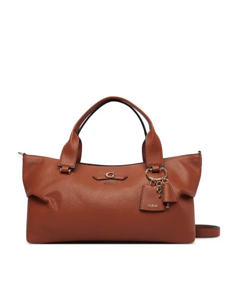 Guess Τσάντα Suzy καφέ