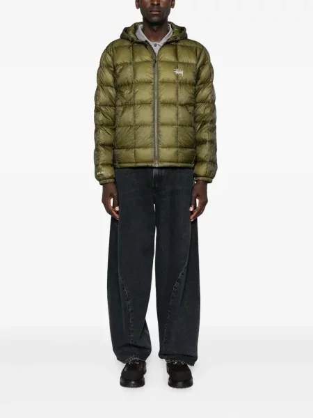 Matlasat geacă Stüssy verde