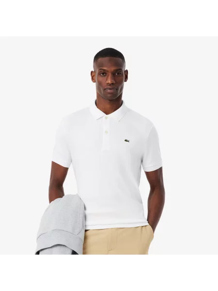 Поло Lacoste белое