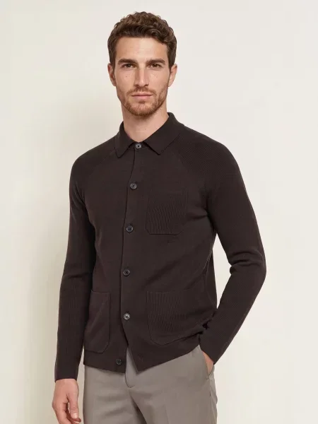 Reiss Kardigan Fitzwilliam braun